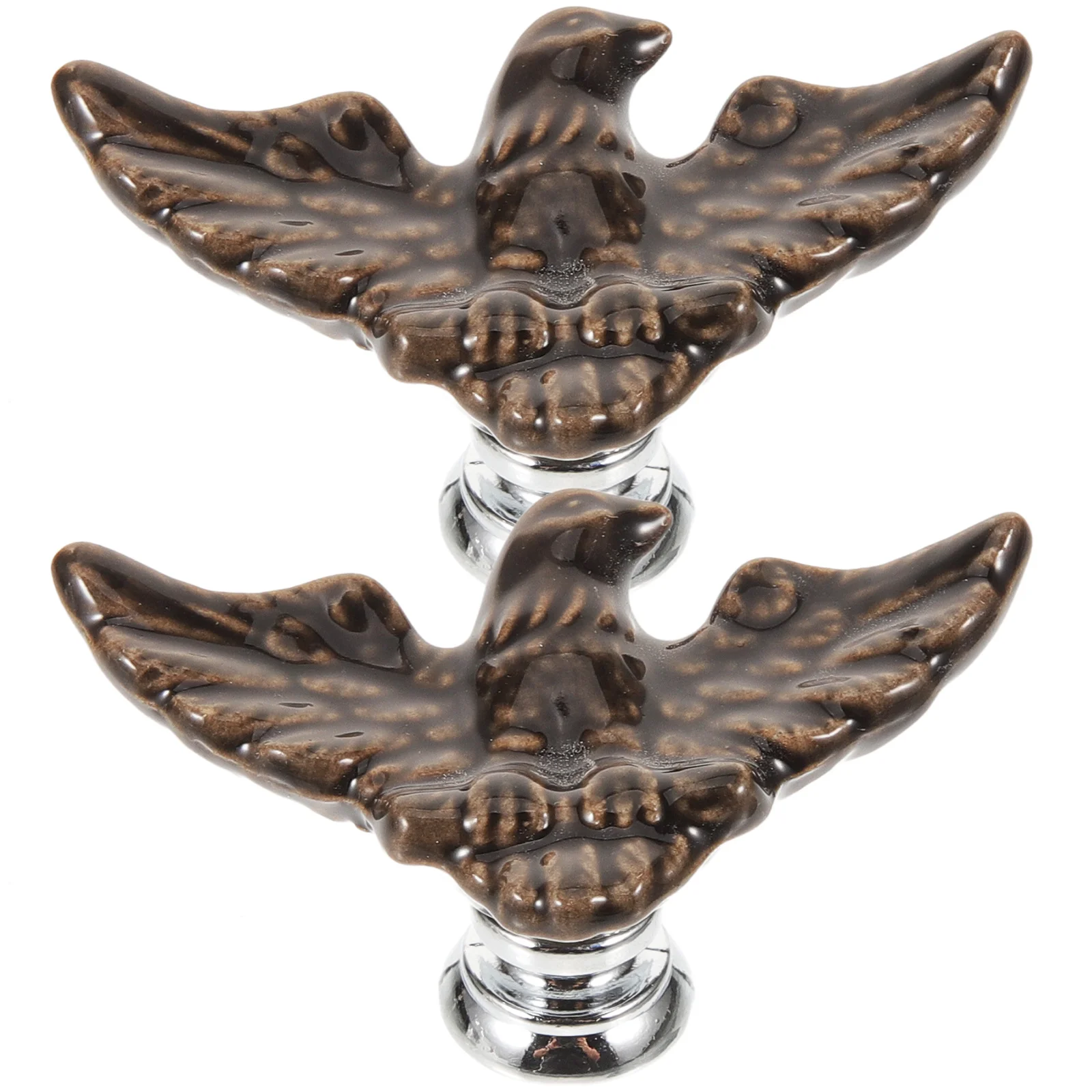 

2Pcs Vintage Eagle Ceramic Knobs Single Hole Cabinet Drawer Dresser Handles Decorative Pulls Cabinet Knob Dresser Knob