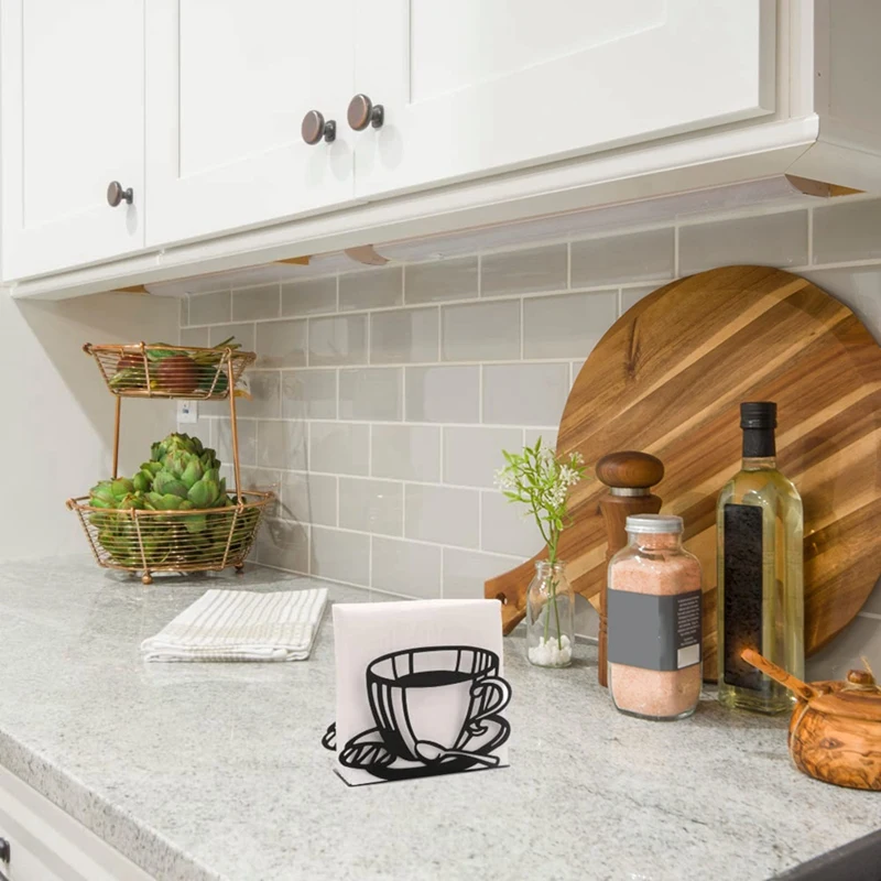 

Napkin Holder: Freestanding Tissue Dispenser/Holder, Table Napkin Holder For Home Kitchen Picnic Party Durable (Coffee Cup)