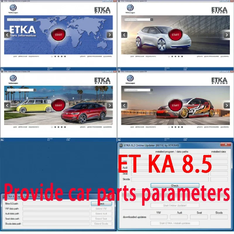 2023 ET KA 8.5 + Elsawin 6.0 Group Vehicles Electronic Parts Catalog Support ForV/W+AU//DI+SE//AT+SKO//DA Auto Repair Software