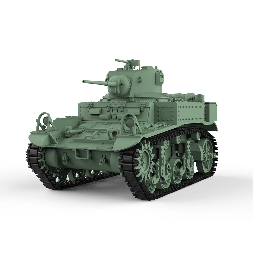 

SSMODEL SS72505 1/72 25mm Military Model Kit US M3A1 Stuart Light Tank V2.0