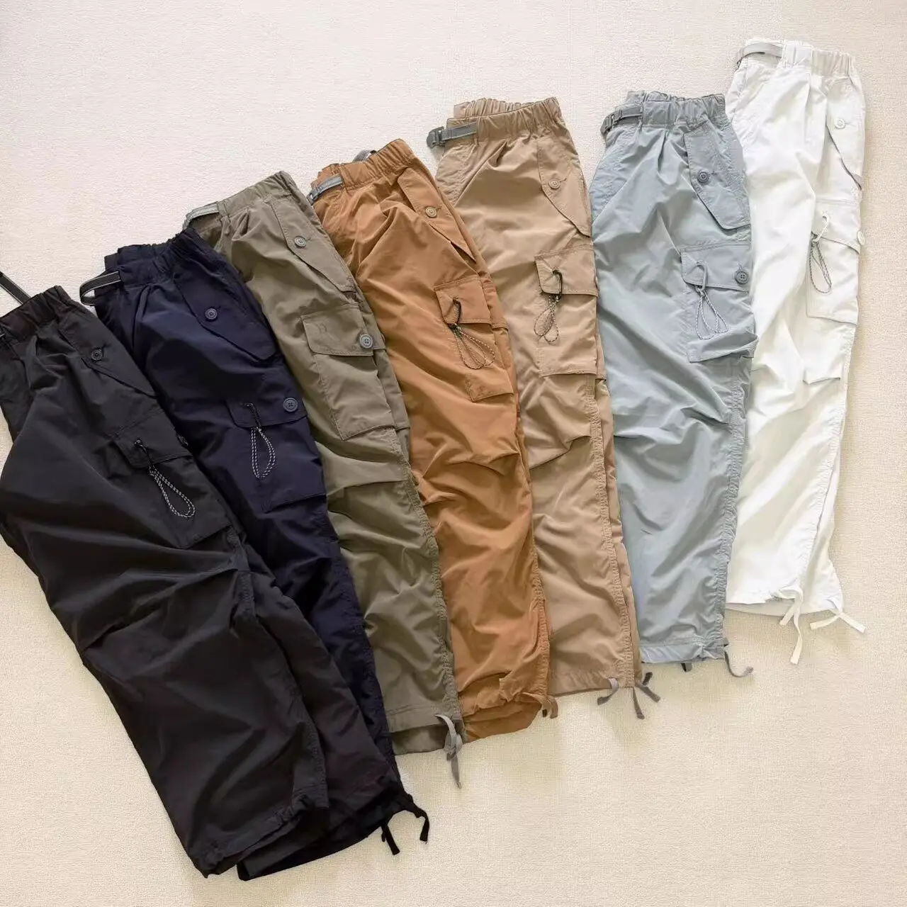 

Military Style Cargo Pants Multi-Pocket Waterproof Quick-Dry Workwear Long Trousers Mountain Series Loose Fit Casual Pants
