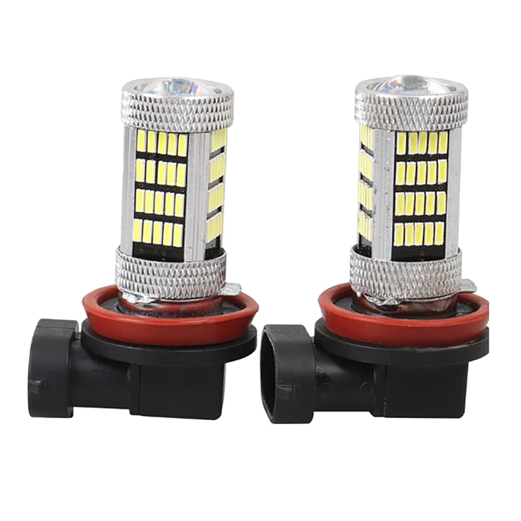 Carro LED nevoeiro lâmpada de condução, H11, H8, 4014, 92SMD, DRL, 6000K, 12V, 65W, 2 pcs