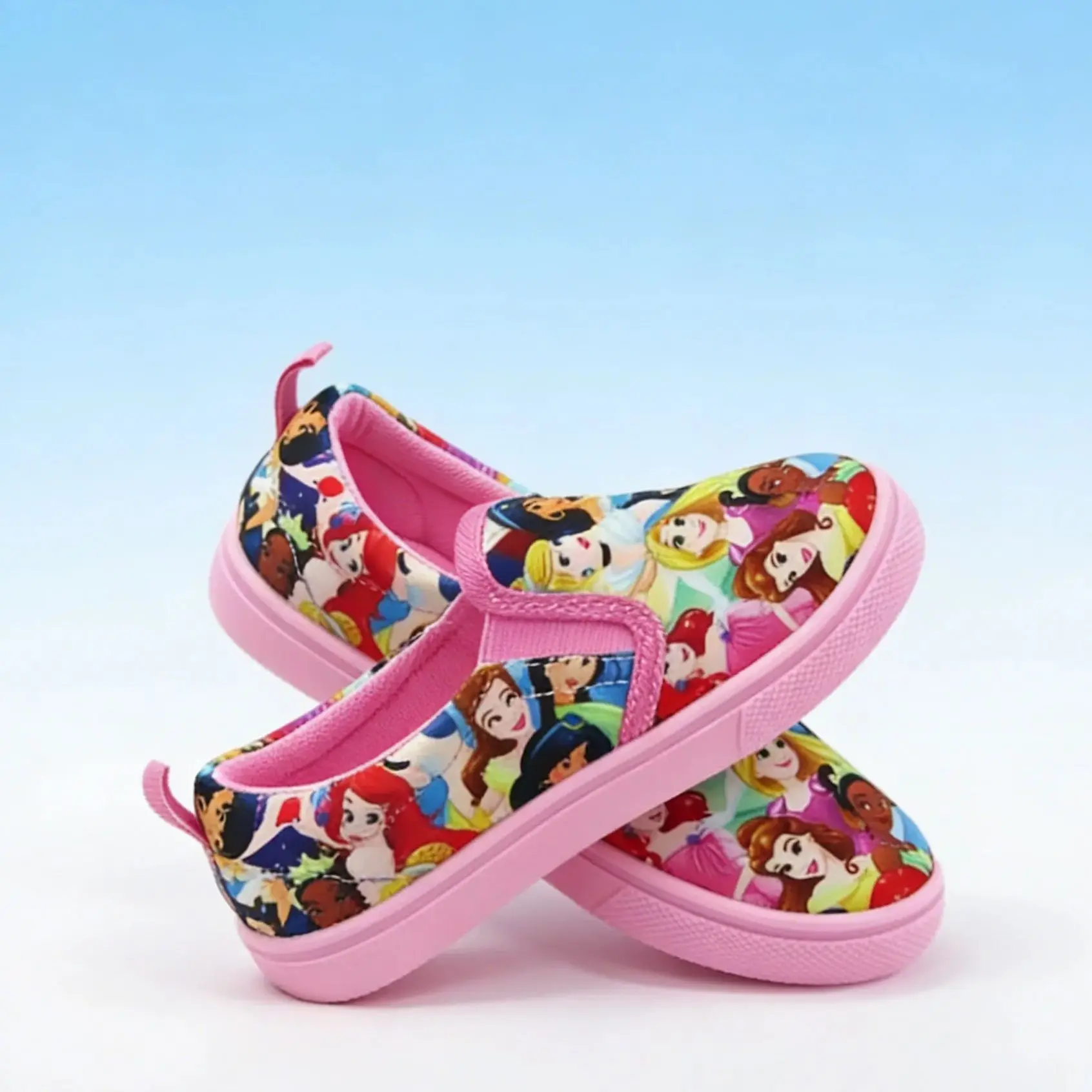 

Disney Children's Casual Canvas Shoes Lazy Cartoon Priness Children's Student's Girls' Pink Comfortable Shoes