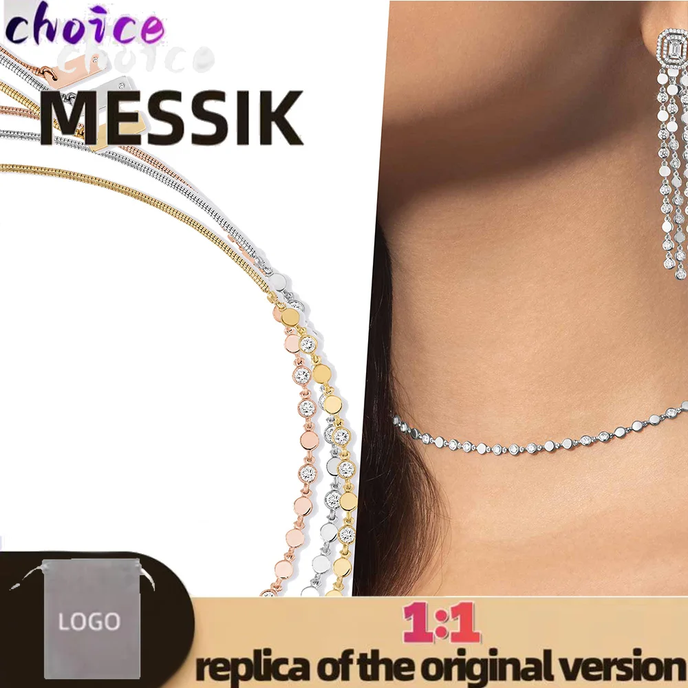 

Exquisite luxury ultra high grade pure silver s925 D-VIBES series round bead women's necklace