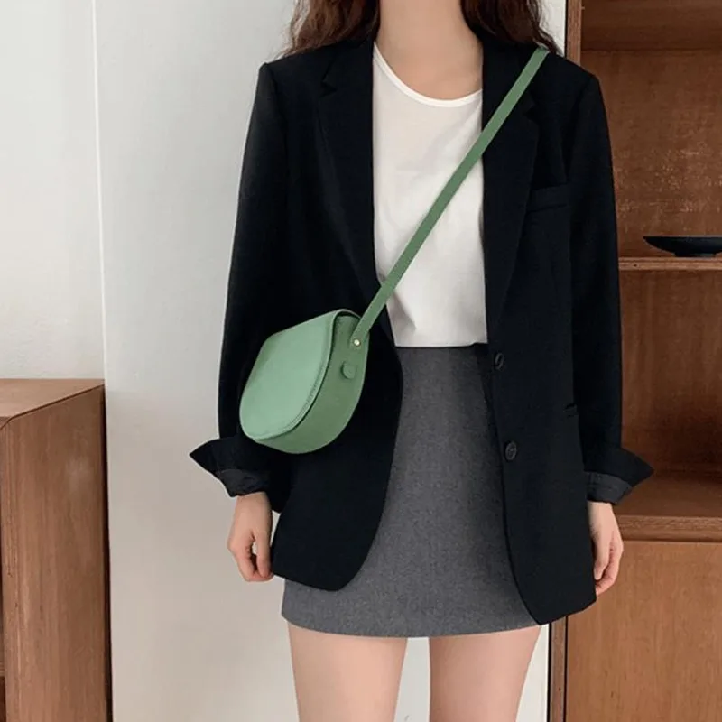 Women\'s Suit Temperament Simple Student Premium Jacket Female Spring Autumn Foreign Air Small Fragrance Fashion Loose Small Suit