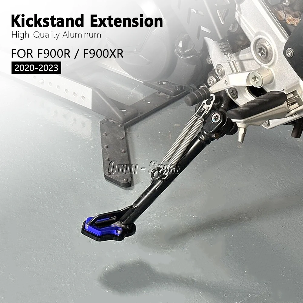 New Motorcycle Kickstand Side Stand Extension Foot Pad Support Fit For BMW F900R F900XR F 900 R F900 XR 2020 2021 2022 2023