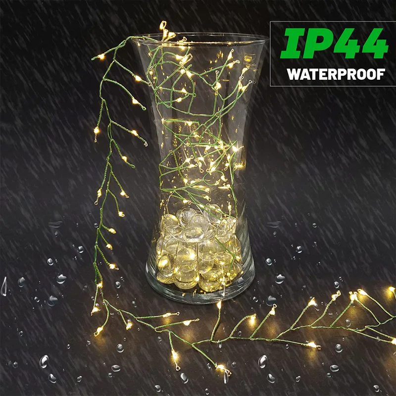 36M Cluster Christmas String Lights LED Green Outdoor waterproof  Garland Decoration For Halloween Party holiday lighting 2024