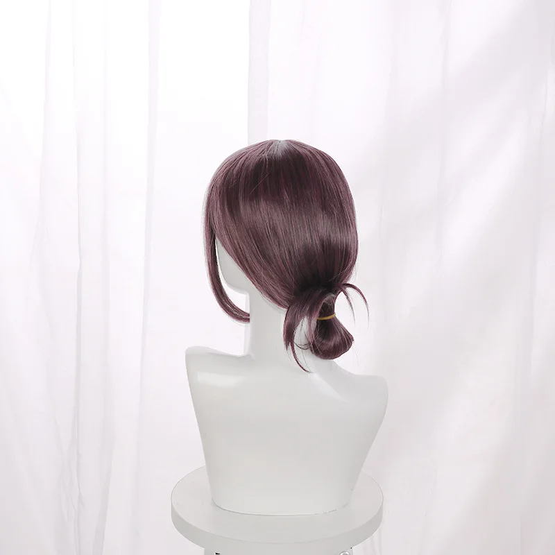 Leise Cosplay Wig, Chainsaw Man, Devil, Black And Purple, One-piece Braided Style