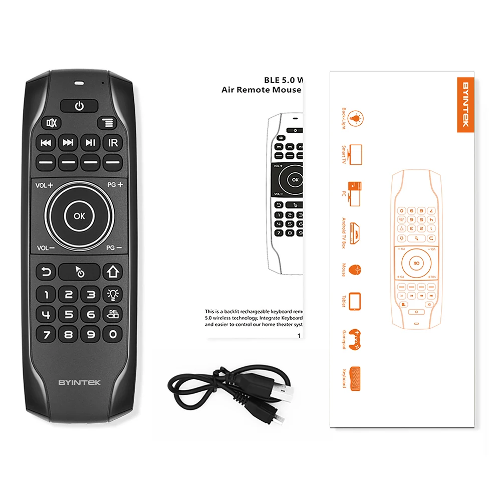 VEVSHAO  Wirless Air Mouse English/Arab Keyboard With Remote Control PC For Tablet Smart Android Projector/ TV Box/TV