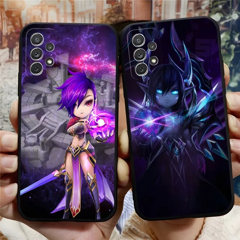 Game Summoners War Phone Case For Samsung A12 A52 A51 A53 A33 A13 A22 A23 A31 A40 A03S A73 A32 A21 A50 A81 A42 Silicone Black