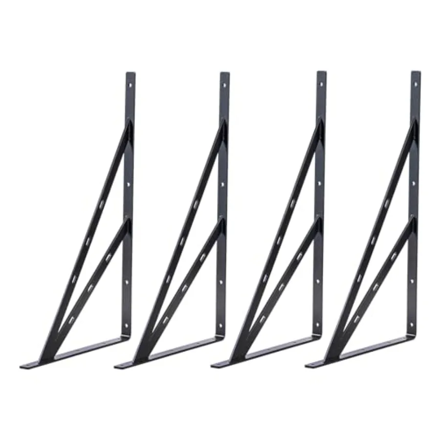 

24 inch x 15 inch Heavy Duty Shelf Bracket Shelf Bracket 4Pack 24 Floating Shelf Brackets Corner Brace Joint Right Angle Bracke