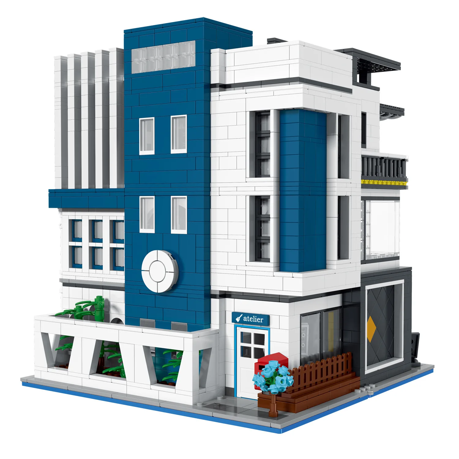 Building blocks museum lights street view building blocks brick art DIYAdult difficulty toy creative desktop decoration 3635PCS