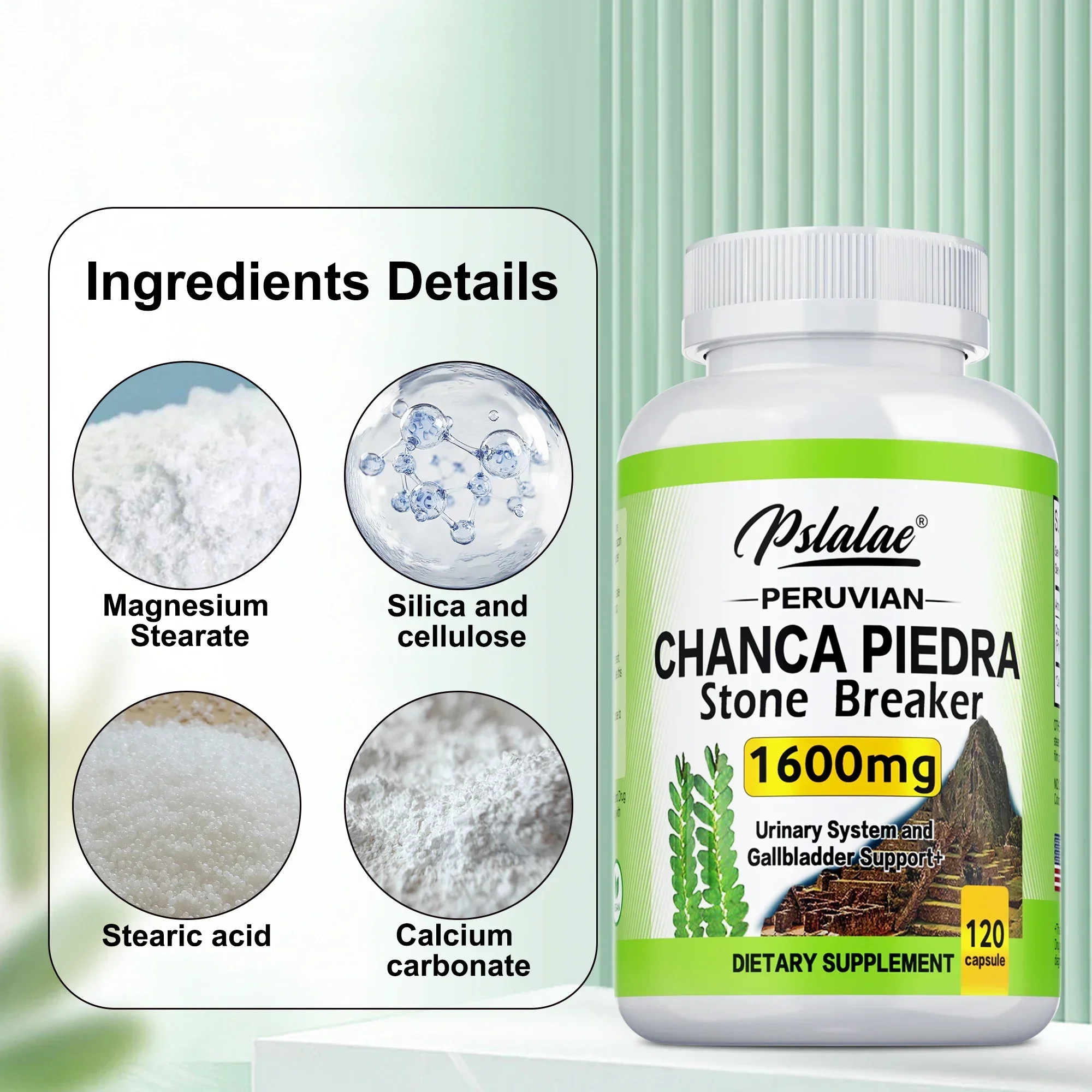 

Chanca Piedra Supplement 1600mg - Kidney Health, Cleansing, Detoxification, Urinary Support