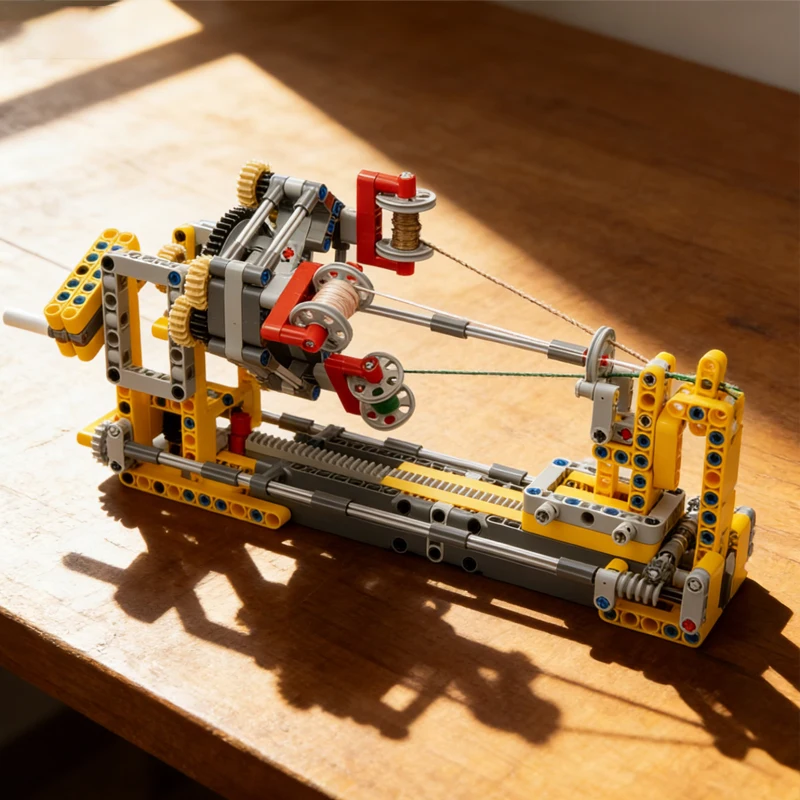 MOC Technical Manual Braiding Machine Building Blocks Model Woven Machine DIY Handmade colored rope Brick Kit Toy Christmas Gift