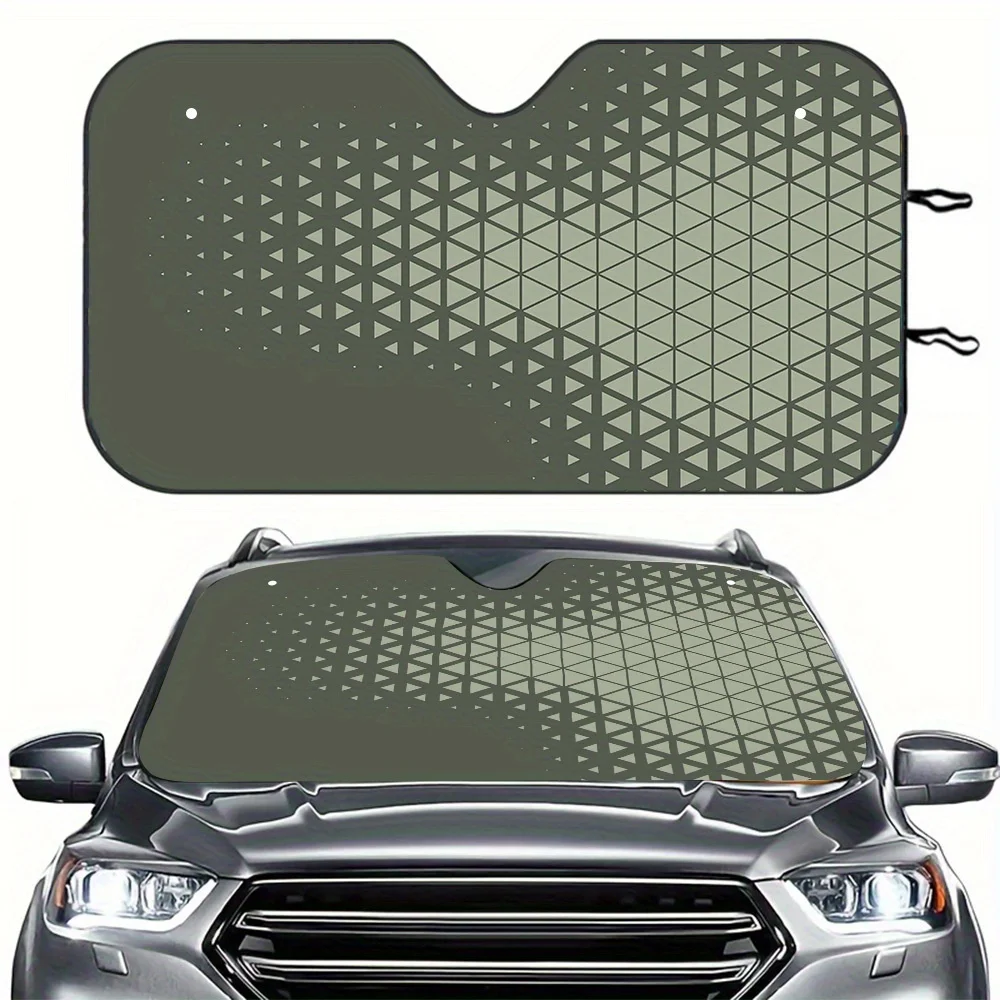 1pc Extra Large UV Blocking Sunshade - Heavy-Duty Foldable Windshield Cover With 2 Strong Suction Cups, UPF Sun Protection, For