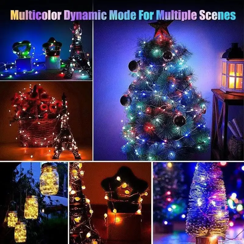 DC5V/12V 1000ct Pixels 1.5cm-20cm Pitch WS2811 LED Seed Pixel String Light RGB IC Addressable Full Color IP67 3Pin Black Wire