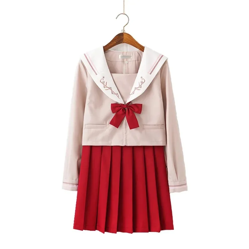 Abito da primo amore Uniforme JK da donna Bad Girl Abito intermedio Manica lunga Studente di base Abito da marinaio giapponese Set da due pezzi