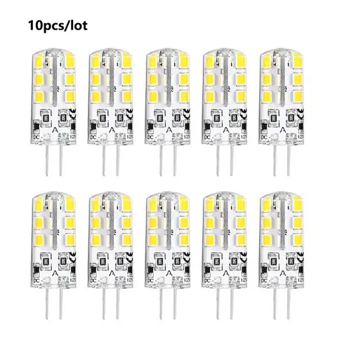 10pcs G4 Mini LED Light Bulb 2W3W Corn Bulb AC DC12V AC220V Silica gel Lamp 360 Beam Angle Chandelier Light Replace Halogen Lamp