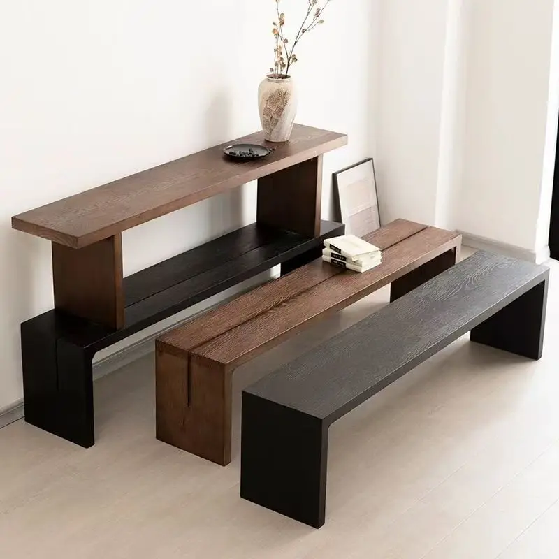 Entry porch bench shoe change stool bedside stool sofa stool retro home reception chair