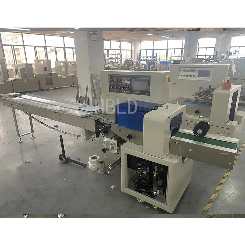 Fully Automatic Horizontal Vegetable Gummy Candy Snack Packaging Sealing Machine - Industrial Grade