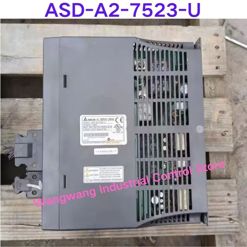 Second-hand test OK  Servo Drive ASD-A2-7523-U, 7.5KW