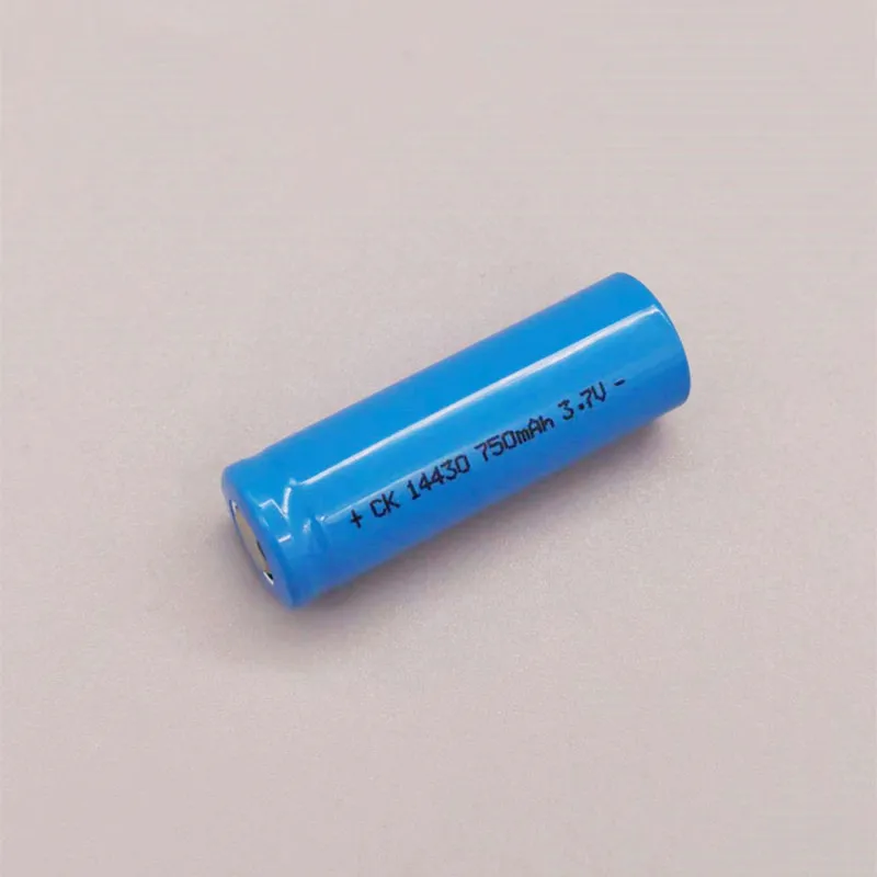 

2pcs/lot 14430 750mAh 3.7V rechargeable lithium battery suitable for ETC clipper, hair clipper, shaver