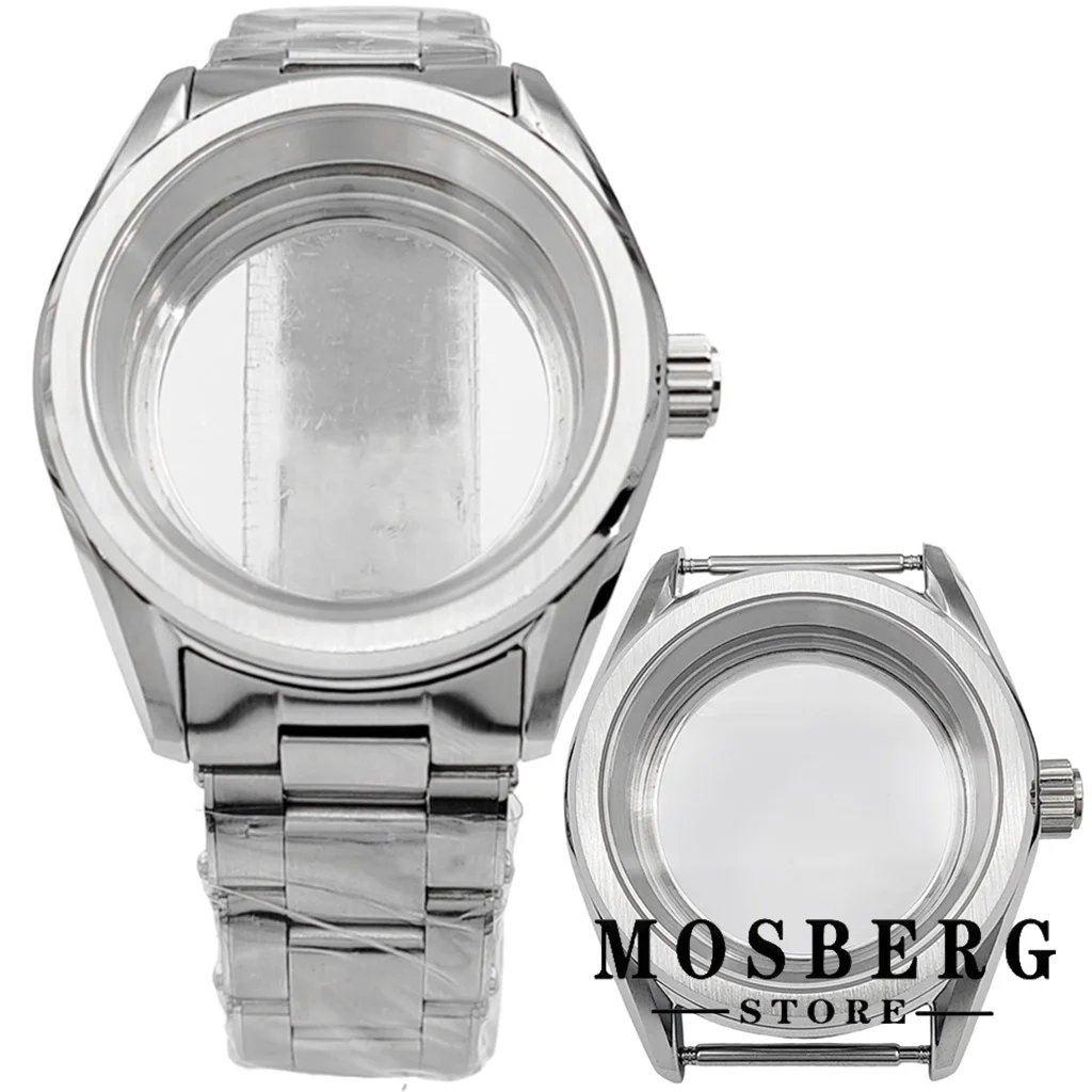 

Корпус часов NH35 38 мм с ремешком из сапфирового стекла для NH35 NH36 ETA2824 PT5000 ST2130 ETA2836 Miyota8215 8205 821A DG3804 Механизм