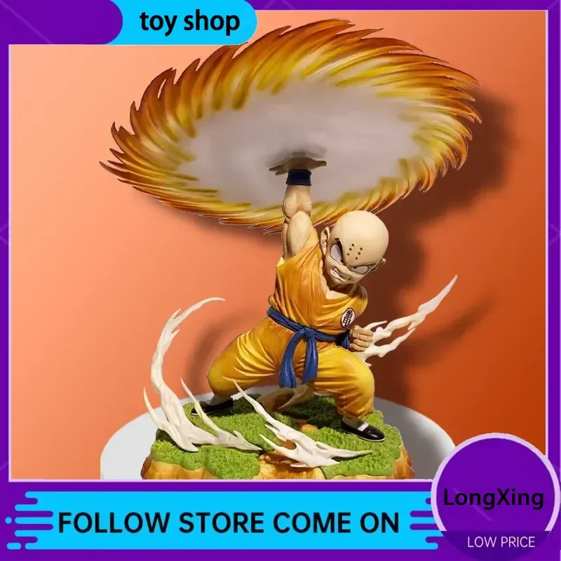 

Dragon Ball Z Kienzan Krillin PVC Action Figure - Anime Collectible Model Statue Doll Ornament for Decoration And Gift