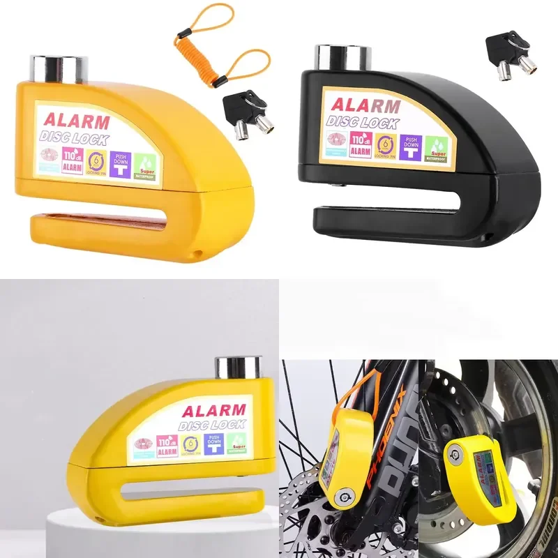 for High Decibel Theft Bicycle Rust Proof Electric Bike Disc Brake Alarm for Motorcycle Mountain Bike Security