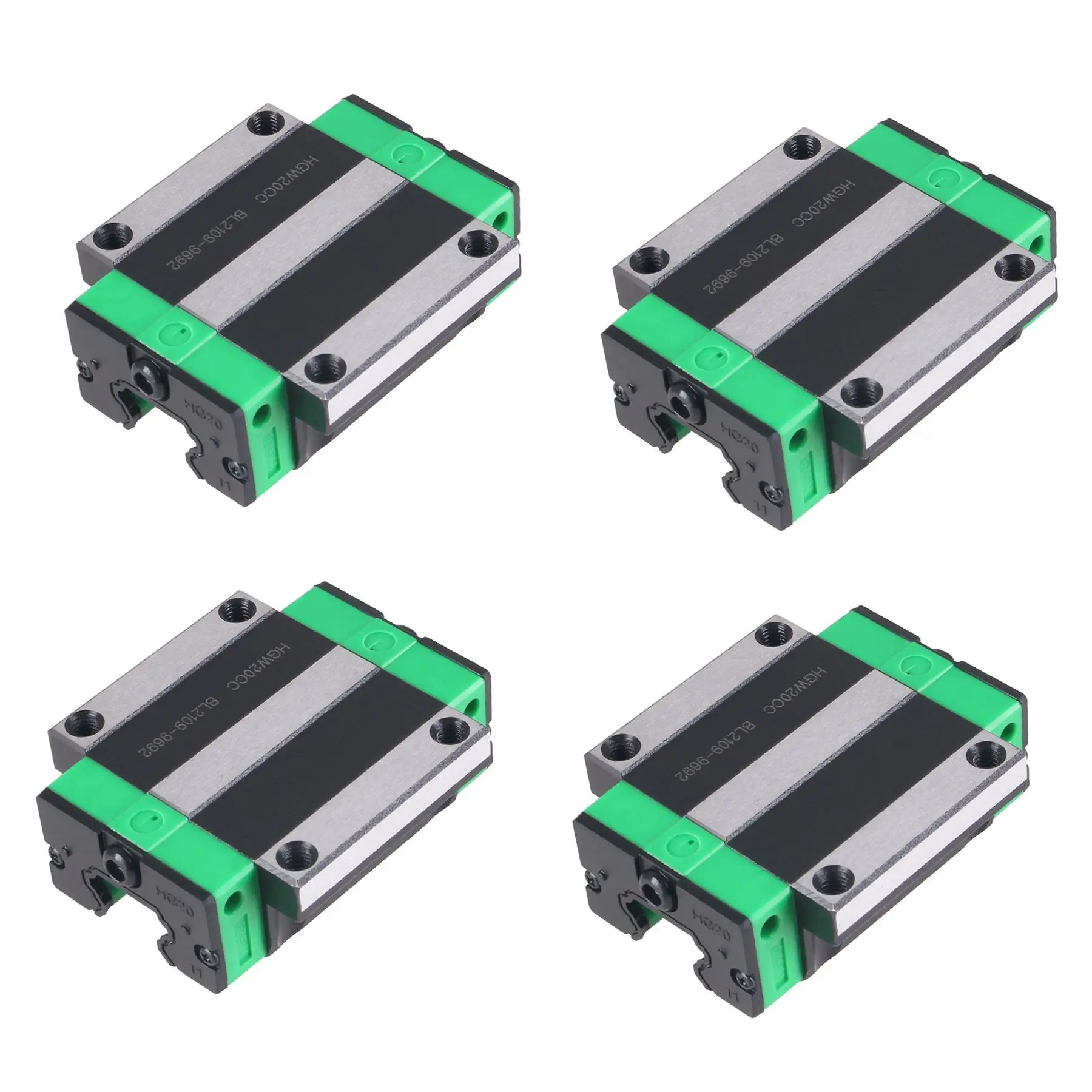 4pcs/Lot HGH15CA/HGW15CC HGH20CA/HGW20CC HGH25CA/HGW25CC Linear Bearings Slide Block Carriage For Cnc Parts