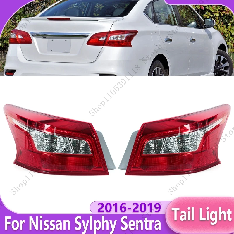 Car Tail Lamp Assembly Taillight Rear Brake Light Turn Signal Light Reversing Light For Nissan Sylphy Sentra 2016 2017 2018 2019