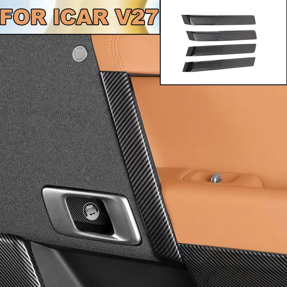 

Car Inner Door Handle Panel Protective Sticker Fit Chery ICAR V27 2026 2027 Wear-resistant Decoration Accessories