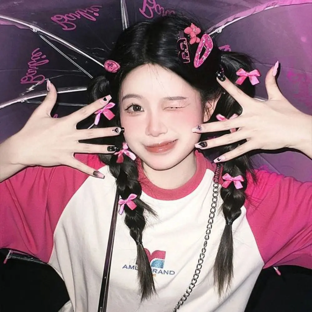 

1PC Ballet Mini Bowknot Hair Clips Ribbon Sweet Bow Hairpin Headwear Hair Accessories Multicolor Barrette Girls