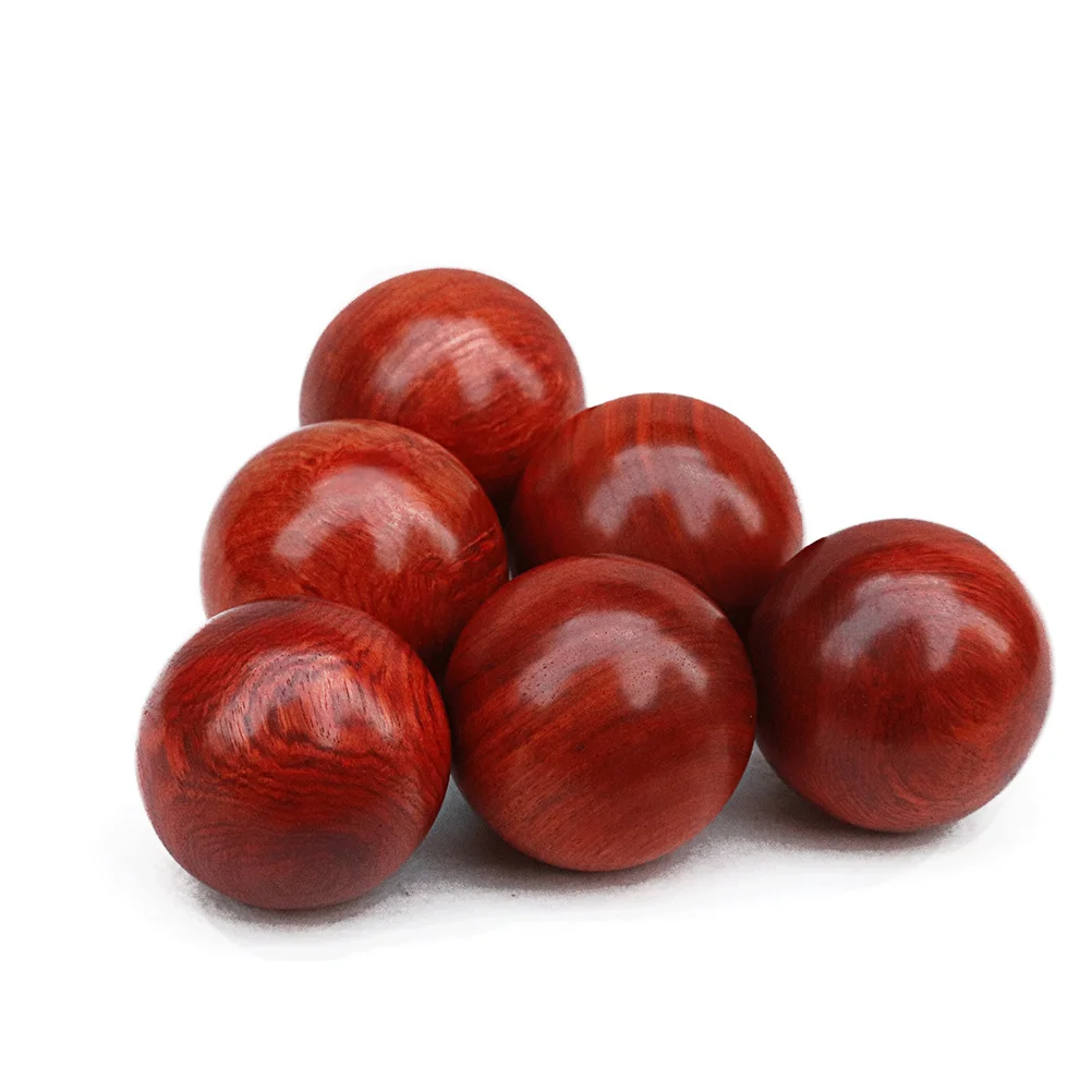 2 قطعة 6 سنتيمتر الحرف الخشبية كرة اليد إصبع تدليك ممارسة الكرة الإجهاد الإغاثة متعة هدية لكبار السن الكرة العضلات تمتد كرات