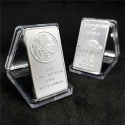American Liberty 1OZ Value In God We Trust Fine Silver Bullion Bar US Union Iron Souvenir Coin Gifts