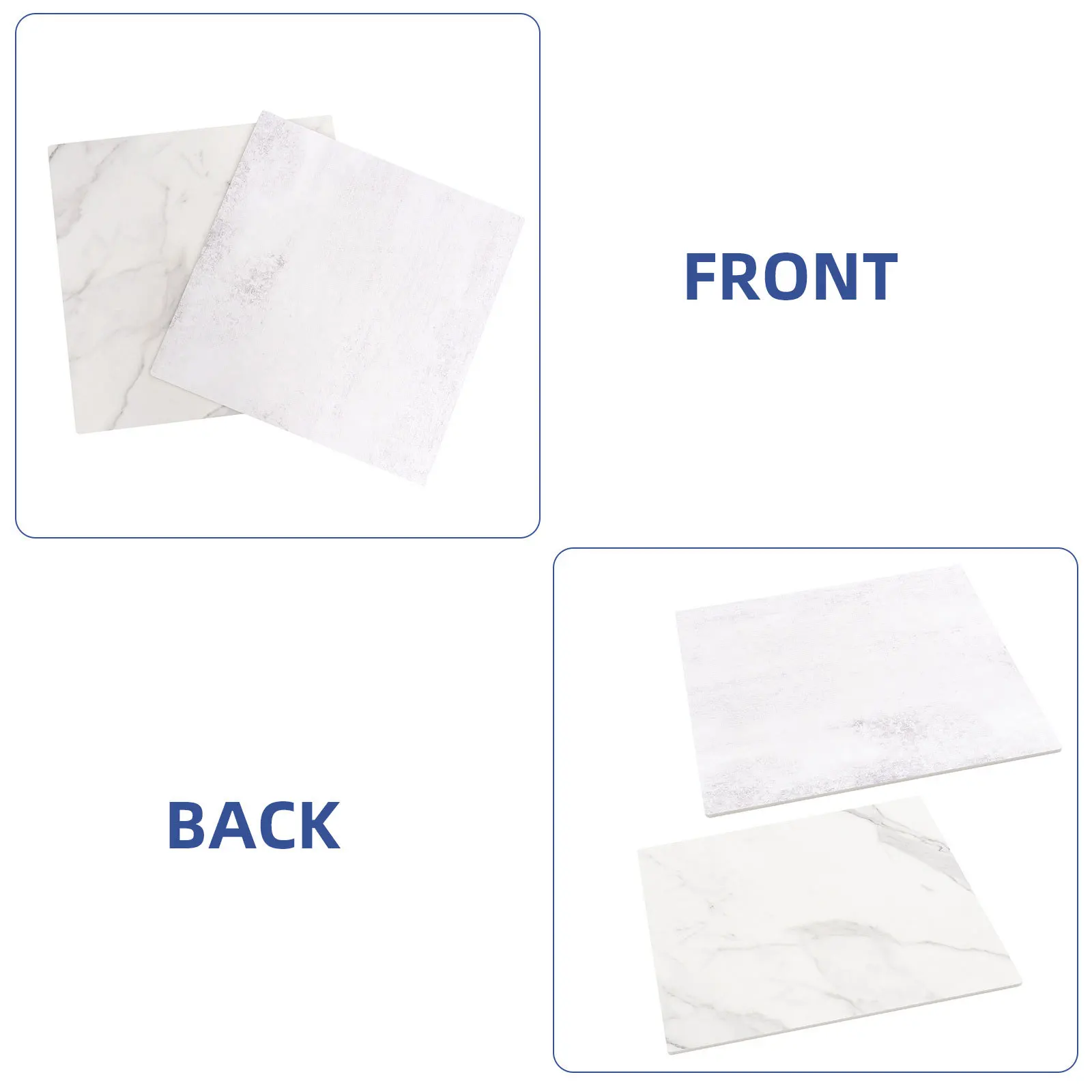 

2Pcs Photo Backdrop Set Waterproof Photography Background Board Smooth Anti-Wrinkle Food Ornament Photography Prop