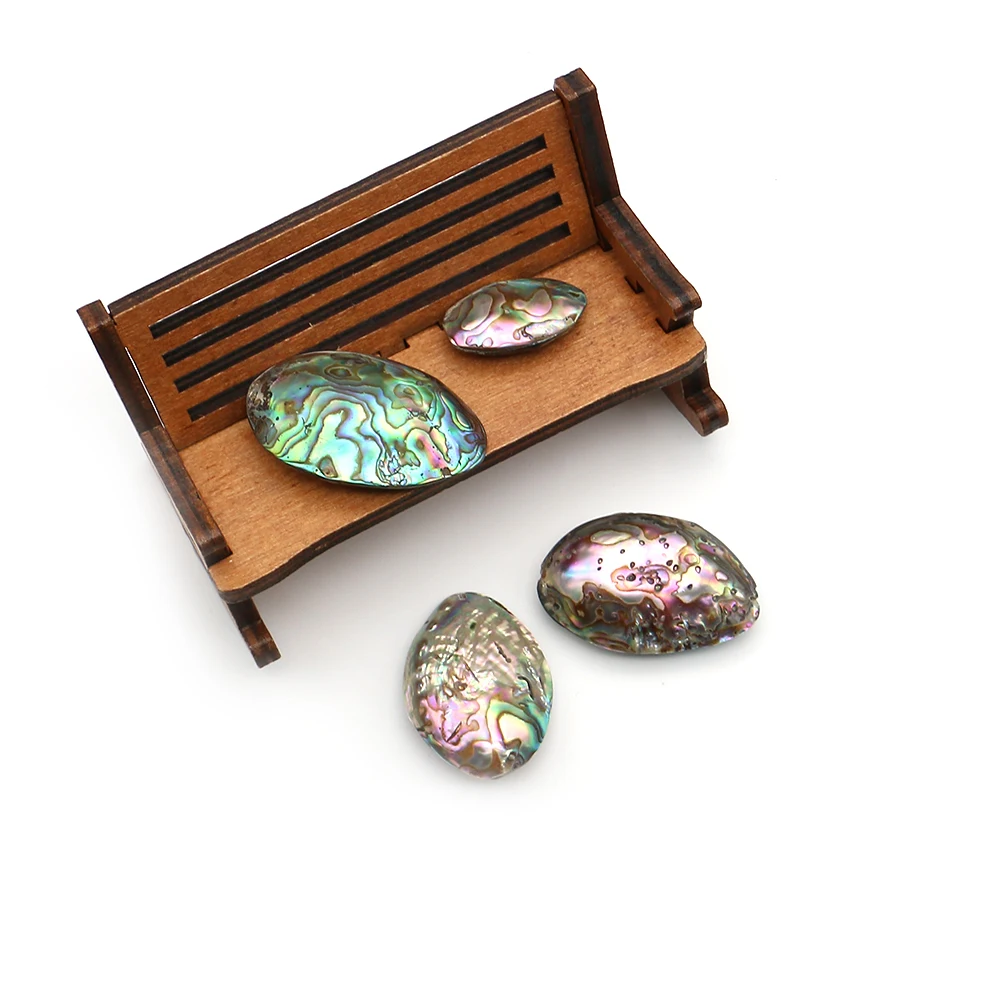 Deep-sea Abalone Shells Irregular Colored Through-hole Scattered Beads DIY Handcrafted Fashion Necklaces Beaded Women's Gifts