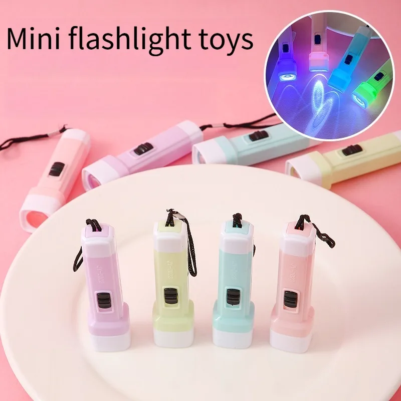 

10Pc Mini LED Flashlights Toys for Kids Birthday Party Favors Halloween Xmas Carnival Wedding Guest Gift Candy Color Glowing Toy