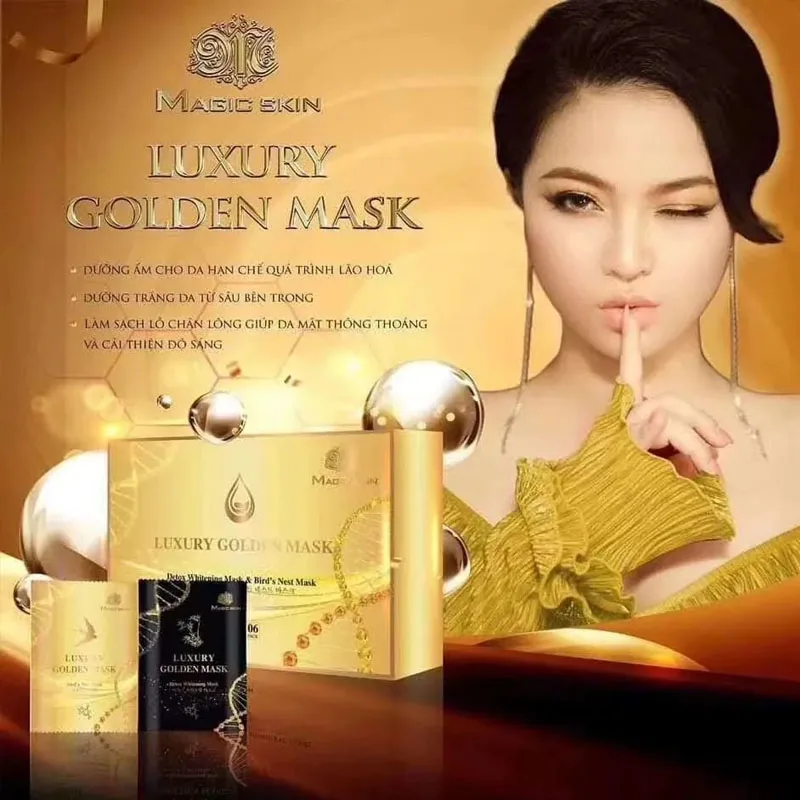 Mặt Nạ Ủ YẾN THẢI ĐỘC CẤY TRẮNG Luxury Golden Mask Skin NÂNG TÔNG TRẮNG HỒNG, Clean, Bright White And Smooth Skin