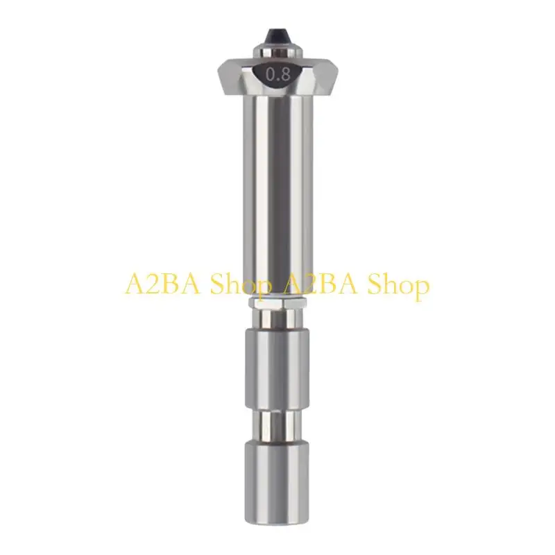 A2BA Hardened Steel 3D Printer Nozzle Heat Resistant Design Enhances Print Quality