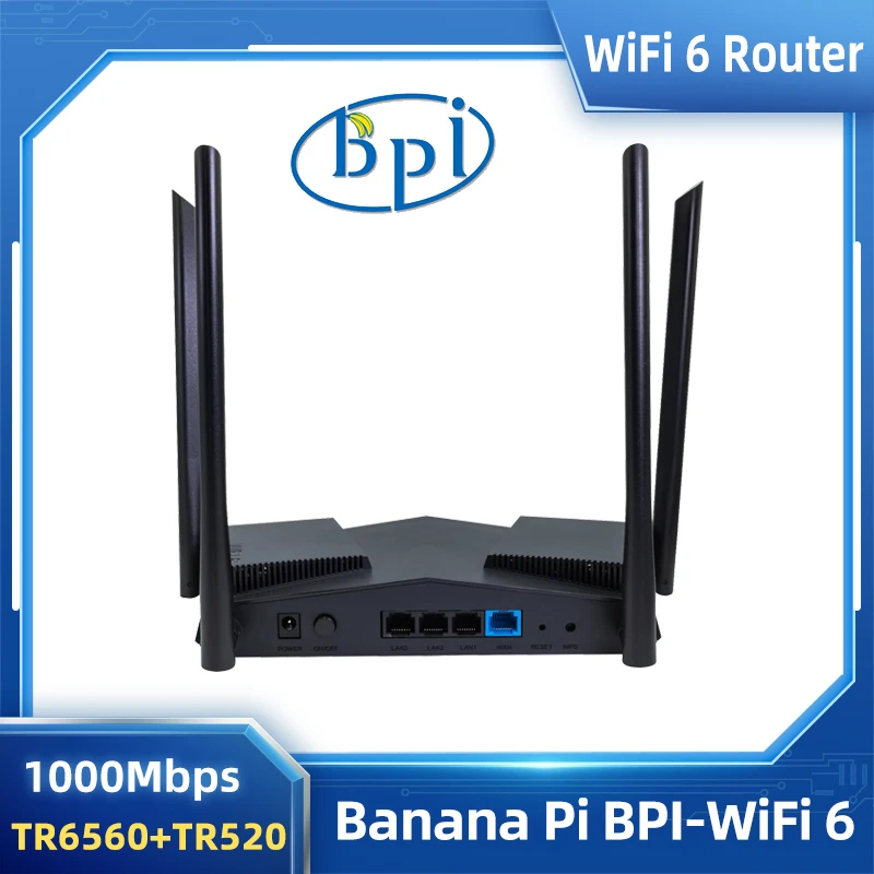 Bpiルーター,bpi-wifi 6,openwrt,tr6560 tr5220,wifi,soc,デュアルコア,アームコアa9,統合5ge,phy