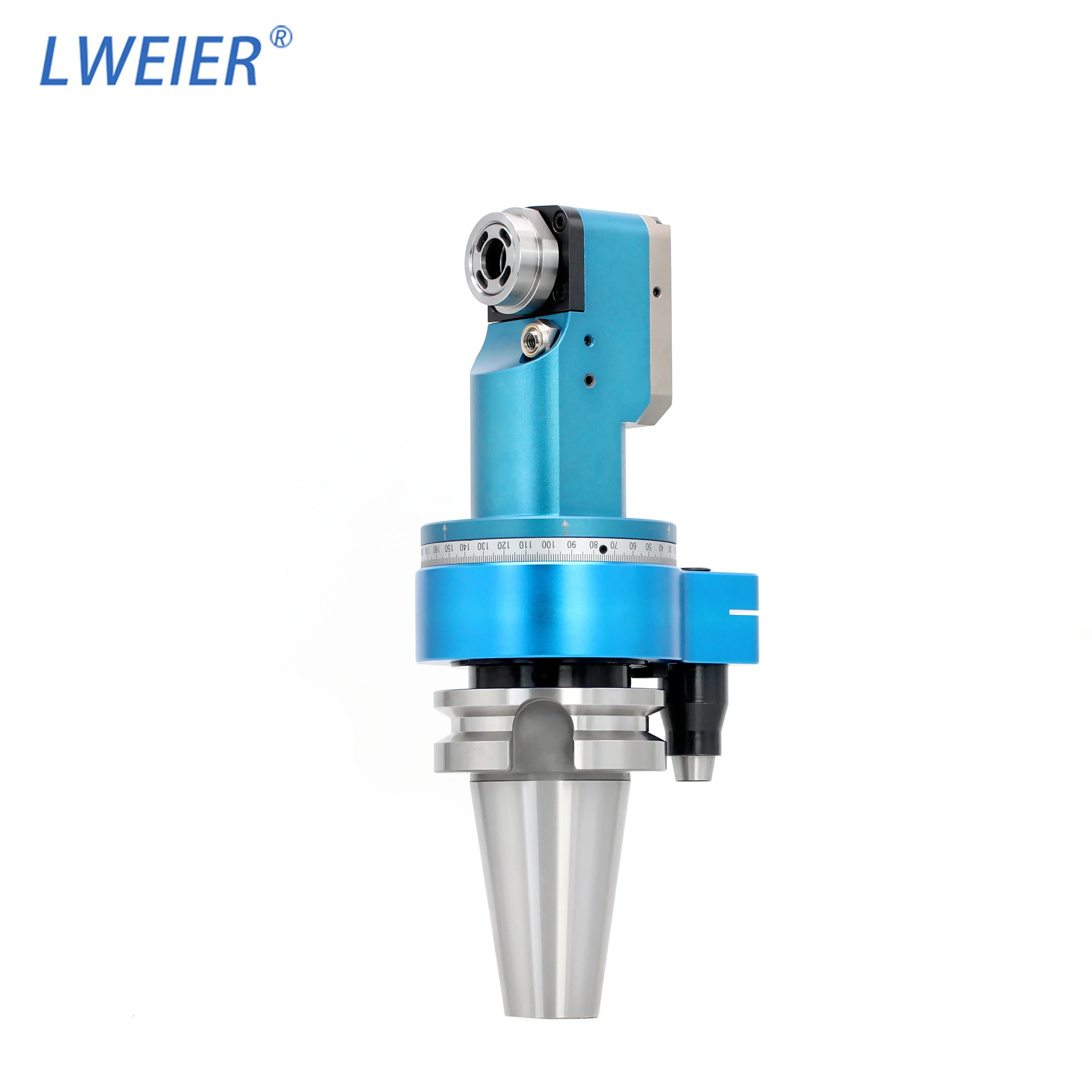 LWEIER BT50 Internal & External Cooling Side Milling Head High-speed High Rigidity Machining Angle Head 1 Year Warranty