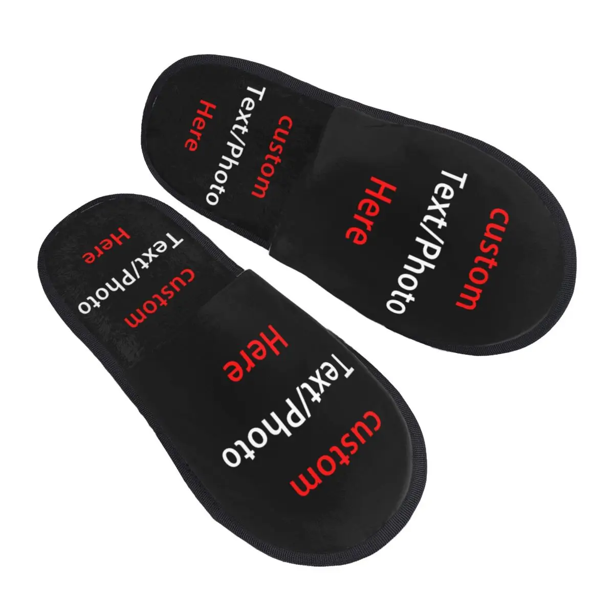 Custom Custom Your Design Here Comfort Scuff Memory Foam Slippers Women Hotel House Shoes