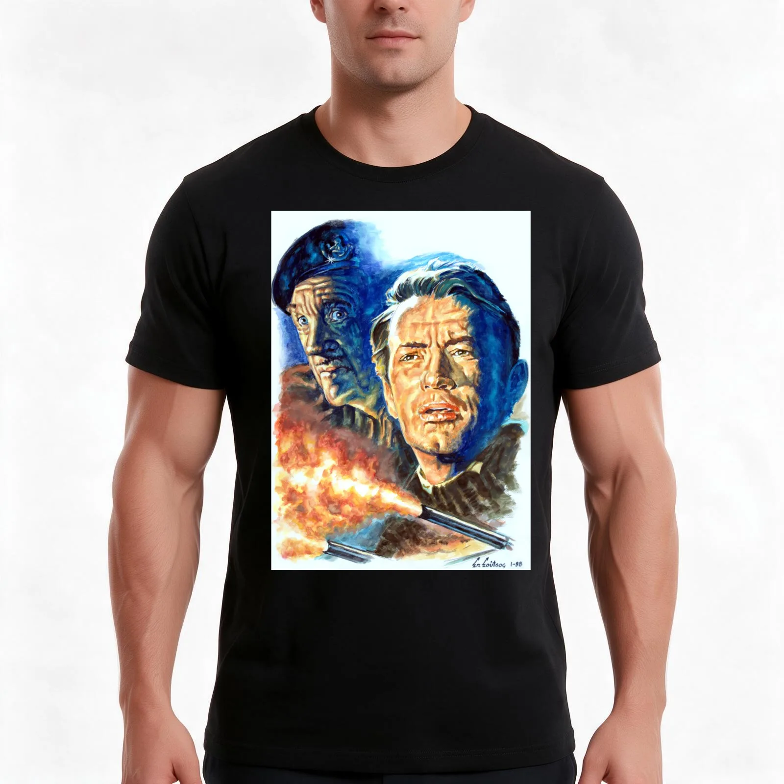 Guns Of Navarone Gregory Peck David Niven T-Shirt Summer Casual Cotton Tee Oversized Streetwear Tops Vintage Graphic Print