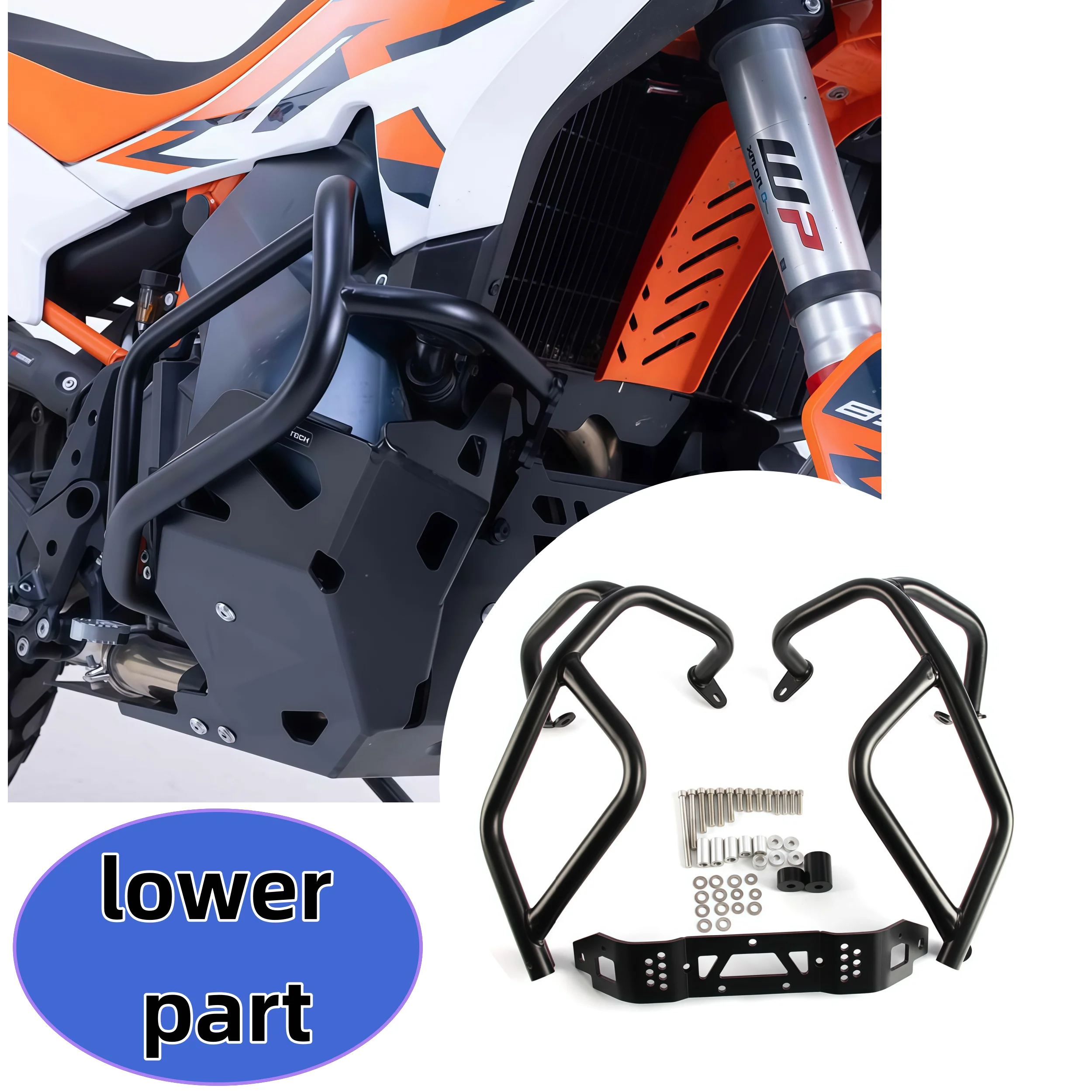 For KTM 790 890 Adventura R 790ADV 890ADV R 2019-2024 Motorcycle Bumper Frame Crash Bar Engine Guard Side Tank Protector