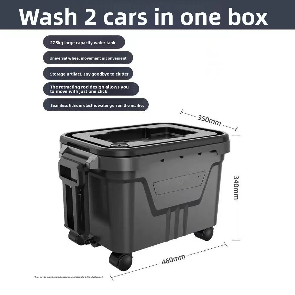 

Подвижный резервуар для воды Универсальный сидящий на четырех ножках с колесами Бесплатная установка Сверхлегкий мобильный автомобильный резервуар для воды с щеткой