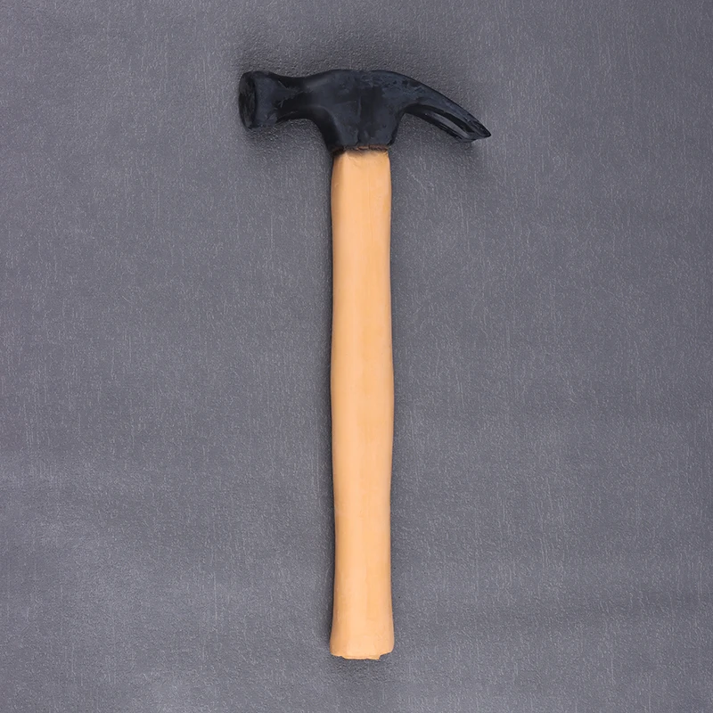 Marteau de farces amusant, maillet en caoutchouc marron doux et réaliste, outil de nouveauté humoristique pour farces et divertissement, jouet cadeaux de farces amusants