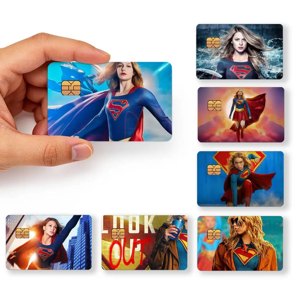 Pegatina Decorativa Exquisita de Supergirl (WB) para Tarjetas Bancarias de Débito y Crédito, Diseño Artístico de Película, Regalo para Estudiantes, ¡Gran Venta!