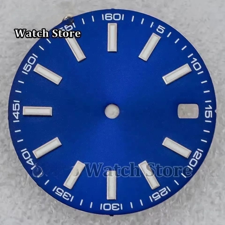 

28.5MM Watch Dial Blue Black White Yellow 5-60 Numerals Dial Modified for Datejust NH35 NH36 Automatic Movement Part Accessories
