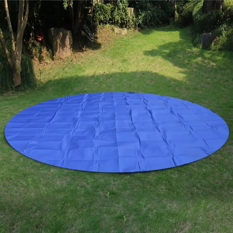 Almohadilla redonda para piscina, lona impermeable, resistente, forro de suelo para debajo de la piscina, alfombrilla para el suelo, evita